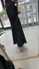Maksiboy Siyah Saten Etek