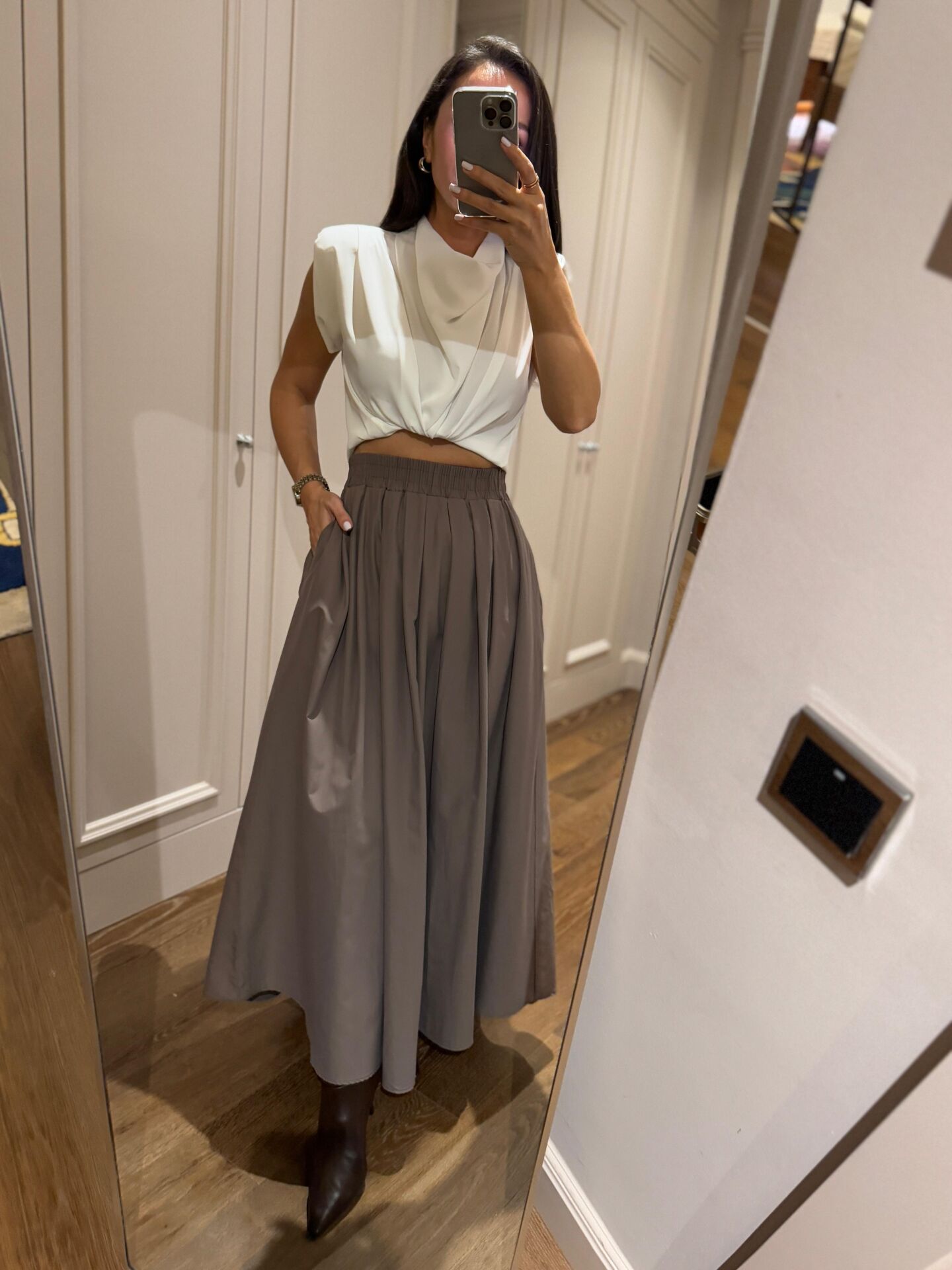 Mz 22402 Vizon Poplin Etek