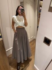 Mz 22402 Vizon Poplin Etek