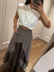 Mz 22402 Vizon Poplin Etek