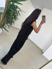 Art 4003 Kuş Gözü Yelekli Siyah Takım