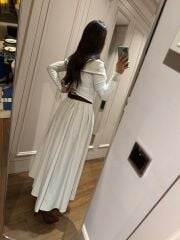 Mz 22402 Taş Poplin Etek