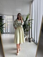 Ms 053 Haki Gömlek Elbise