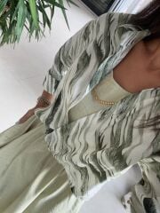 Ms 053 Haki Gömlek Elbise