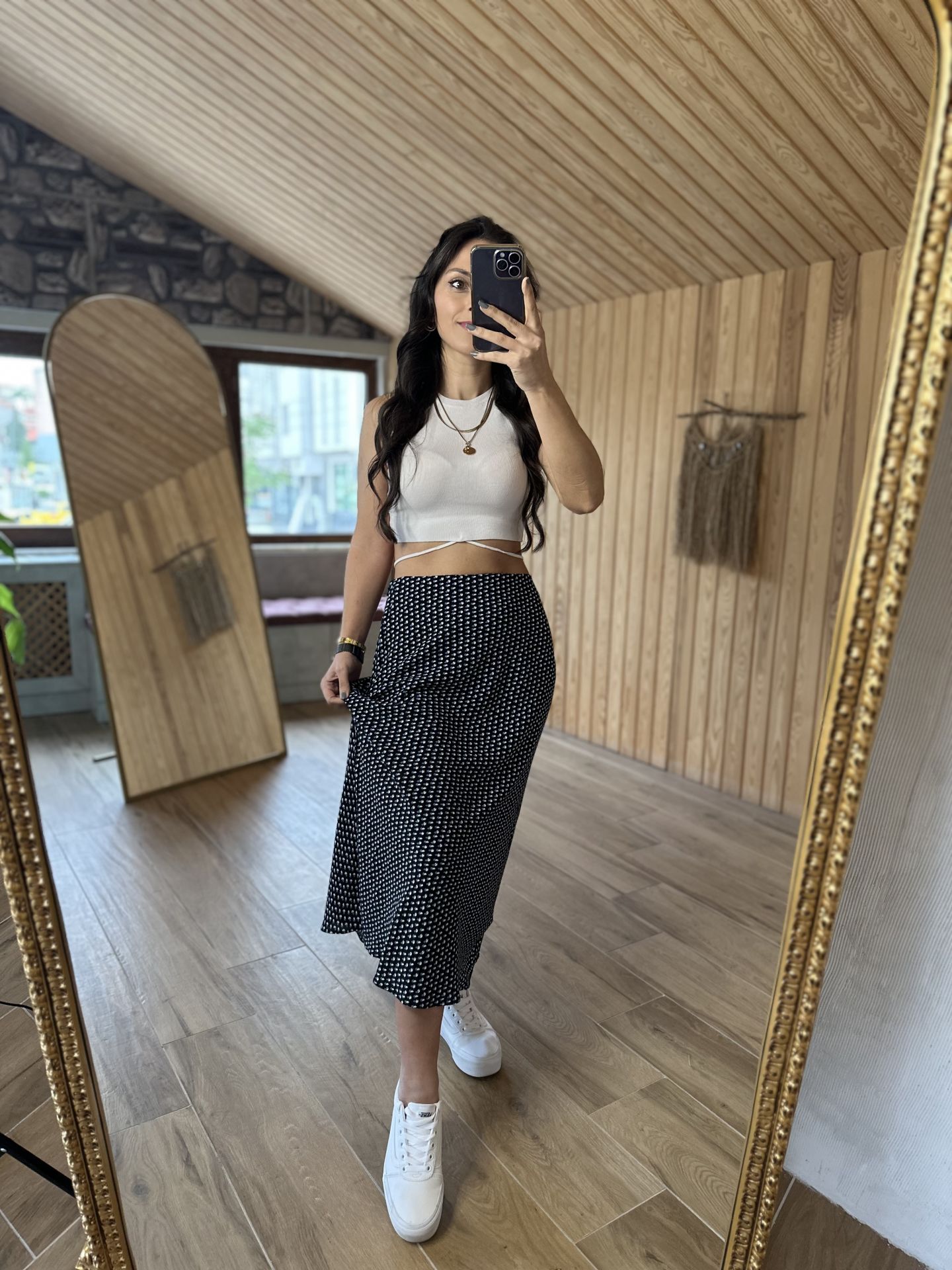 Moroccan dotted skirt