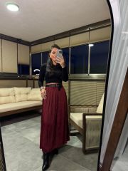Fw 0298 İthal Tok Saten Etek