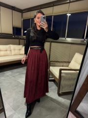 Fw 0298 İthal Tok Saten Etek
