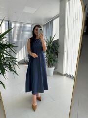 Bb 29828 Laci Denim Elbise