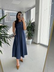 Bb 29828 Laci Denim Elbise