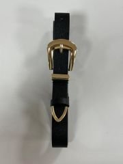 1712 Gold Tokalı Siyah Kemer