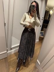 Mz 22785 Şifon Leo Desen Etek