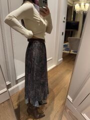 Mz 22785 Şifon Leo Desen Etek