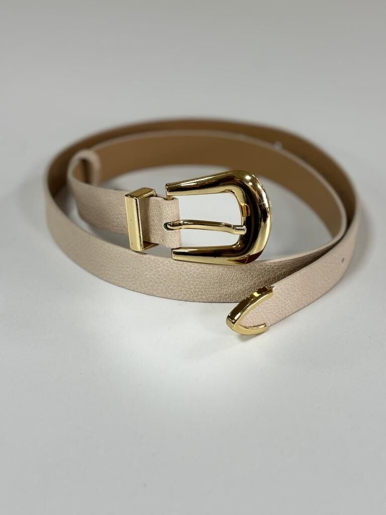 Stone Belt with Gold Buckle