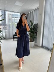 Bb 30050 Laci Bel Gipe Detaylı Fermuarlı Elbise