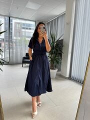 Bb 30050 Laci Bel Gipe Detaylı Fermuarlı Elbise