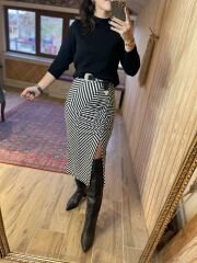 Mng backless sweater