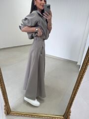 Nx 2830 Premium Fermuar Detaylı Çağla Yeşili Ceketli Takım