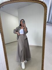 Nx 2830 Premium Fermuar Detaylı Çağla Yeşili Ceketli Takım