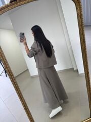 Nx 2830 Premium Fermuar Detaylı Çağla Yeşili Ceketli Takım