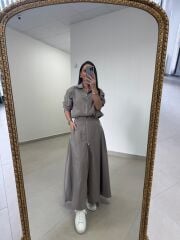 Nx 2830 Premium Fermuar Detaylı Çağla Yeşili Ceketli Takım