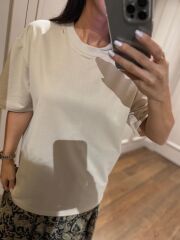 Mz 22689 Fular Detaylı Taş Bluz