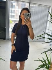 My 3364 Crep Dikişli Laci Kalem Elbise