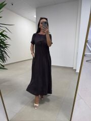 Ms 257 Nervürlü Modal A. Kahve Elbise