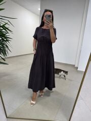 Ms 257 Nevürlü Modal A. Kahve Elbise