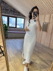 Off white Çelik kaşkorse elbise