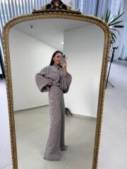 Kd 7909 Tasarım Çıt Çıt Detaylı Vizon Takım