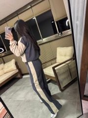 Mk 0179 Fermuarlı Gri-Taş Modal Takım