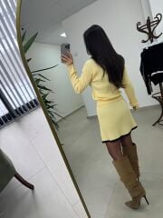 Ry 0005 Polo Yaka Etekli Sarı Takım