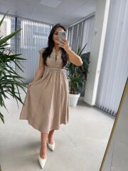 My 3440 Vizon Kemerli Elbise