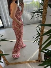 My 3528 Pembe Geçişli Tulum