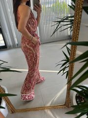 My 3528 Pembe Geçişli Tulum