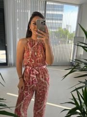 My 3528 Pembe Geçişli Tulum