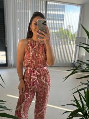 My 3528 Pembe Geçişli Tulum