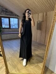 Kolsuz Çelik kaşkorse elbise