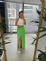 Gk 1056 Yeşil Pareo Pamuklu Etek