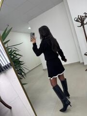 Ry 0005 Polo Yaka Etekli Siyah Takım