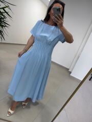 Ms 257 Nevürlü Modal Bebe Mavi Elbise