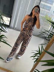 My 3528 Kahve Geçişli Tulum