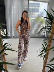 My 3528 Kahve Geçişli Tulum