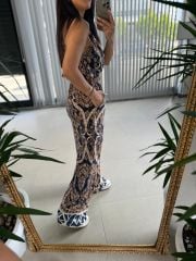 My 3528 Kahve Geçişli Tulum