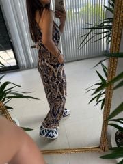 My 3528 Kahve Geçişli Tulum