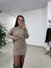 Ml 10163 Selanik Örgü Vizon Takım