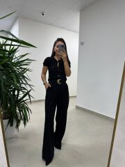 Bb 29821 Modal Dokulu Siyah Pantolon