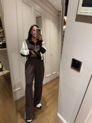 Art 3001 Kahve - Beyaz Modal Takım