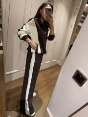 Art 3001 Kahve - Beyaz Modal Takım