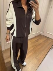 Art 3001 Kahve - Beyaz Modal Takım